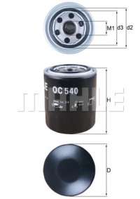 oc540 knecht-mahle Фильтр масляный к Hyundai Starex Арт 73699440