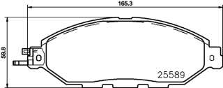 np2068 nisshinbo Тормозные колодки комплект к Nissan Pathfinder 4 Арт 73675527