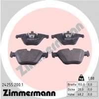 242552001 zimmermann Тормозные колодки передние к BMW 2 F45/F46 Арт 72174971