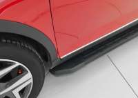 Защита штатного порога боковые алюминиевые подножки NewLineBLACK Opel Combo E 2019г.  - Фото 8