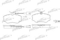 pbp595 patron Тормозные колодки комплект к Alfa Romeo 164 Арт 73660785