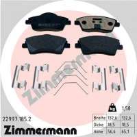 229971852 zimmermann Тормозные колодки передние к Volvo XC90 2 Арт 72212367