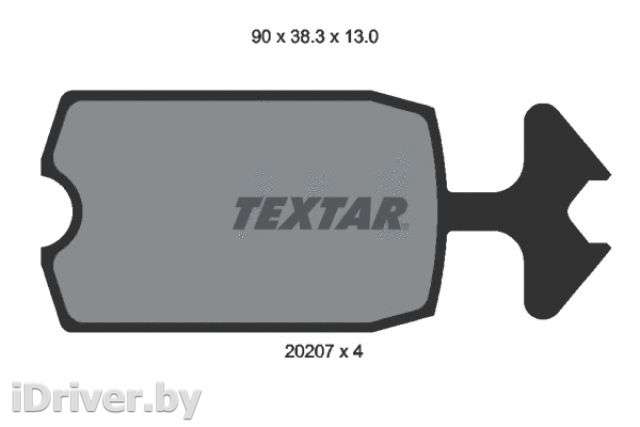 Тормозные колодки комплект Citroen 2CV 2000г. 2020709 textar - Фото 1