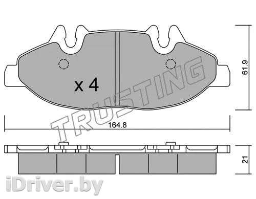 Тормозные колодки комплект Mercedes Viano 2000г. 5910 trusting - Фото 1
