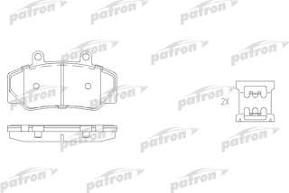 pbp628 patron Тормозные колодки комплект к Volvo 760 Арт 73661090