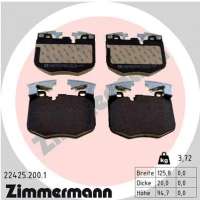 224252001 zimmermann Тормозные колодки передние к BMW 7 G11/G12 Арт 72212317