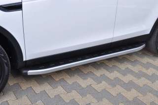 Накладка на порог алюминиевые подножки NewStarGrey Audi Q3 2 2003г.  - Фото 3