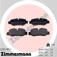 221011851 zimmermann Тормозные колодки задние к Mercedes Vito W447 Арт 72212266
