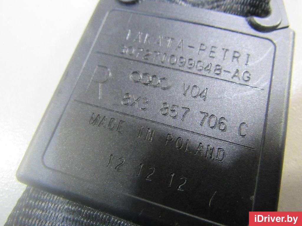 Ремень безопасности с пиропатроном Audi A1 2012г. 8X3857706CV04 VAG  - Фото 5