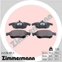 245381851 zimmermann Тормозные колодки передние к Citroen C4 1 Арт 72175075