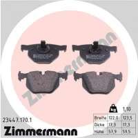 234471701 zimmermann Тормозные колодки задние к BMW X5 E70 Арт 72174622