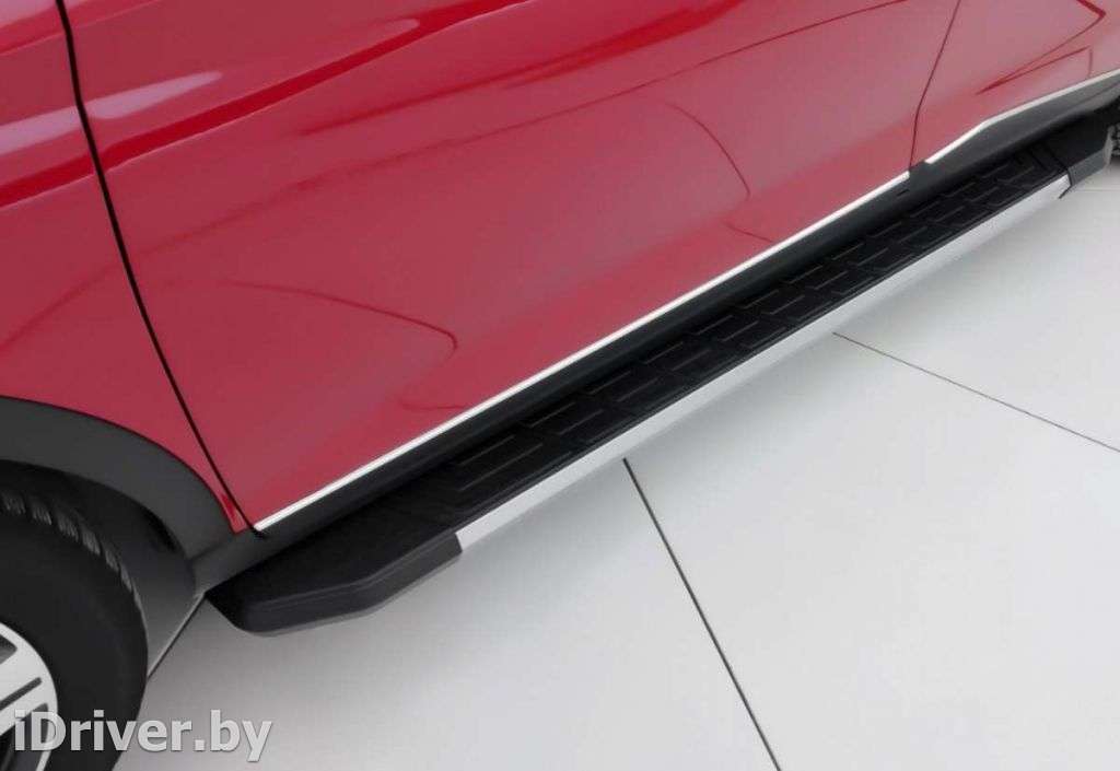 Подножка боковые алюминиевые подножки NewLineCHROME Chevrolet Captiva 2019г.   - Фото 7