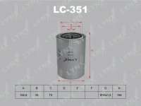 lc351 lynxauto Фильтр масляный к Hyundai HD Арт 72227883