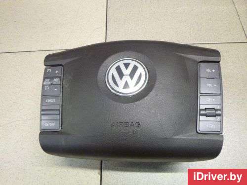 Подушка безопасности в рулевое колесо Volkswagen Phaeton 2004г.  - Фото 1