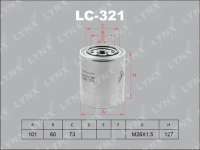 lc321 lynxauto Фильтр масляный к Mitsubishi Colt 2 Арт 72227882