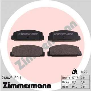 240451301 zimmermann Тормозные колодки задние к Mazda 6 1 Арт 72174909
