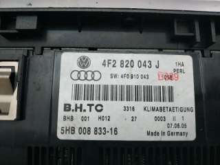 Блок управления печки/климат-контроля Audi A6 C6 (S6,RS6) 2007г. 4F2820043J , art3098278 - Фото 4