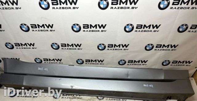 Накладка на порог BMW 5 E60/E61 2005г.  - Фото 1