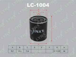 lc1004 lynxauto Фильтр масляный к Volkswagen Lupo Арт 73698439