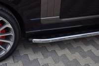 Накладка на порог боковые подножки NewStarChrome Chevrolet TrailBlazer 2 2003г.  - Фото 14