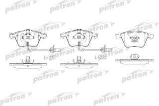 pbp1629 patron Тормозные колодки комплект к Audi A6 C5 (S6,RS6) Арт 73663604