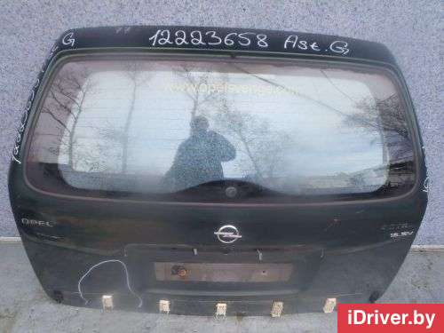 Дверь багажника со стеклом Opel Astra G 2000г.  - Фото 1