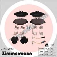 237432002 zimmermann Тормозные колодки передние к BMW 4 F32/F33/GT F36 Арт 72174727
