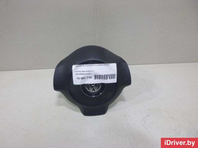 Подушка безопасности в рулевое колесо Volkswagen Polo 5 2010г. 6R0880201J81U - Фото 1