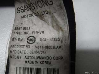 Ремень безопасности с пиропатроном SsangYong Rexton 1 2002г. 7461108003LAM - Фото 8
