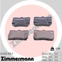 243231551 zimmermann Тормозные колодки задние к Lexus GS 3 Арт 72175002