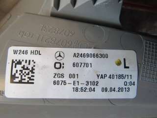 Фонарь крышки багажника левый Mercedes B W246 2013г. A2469066300 - Фото 3