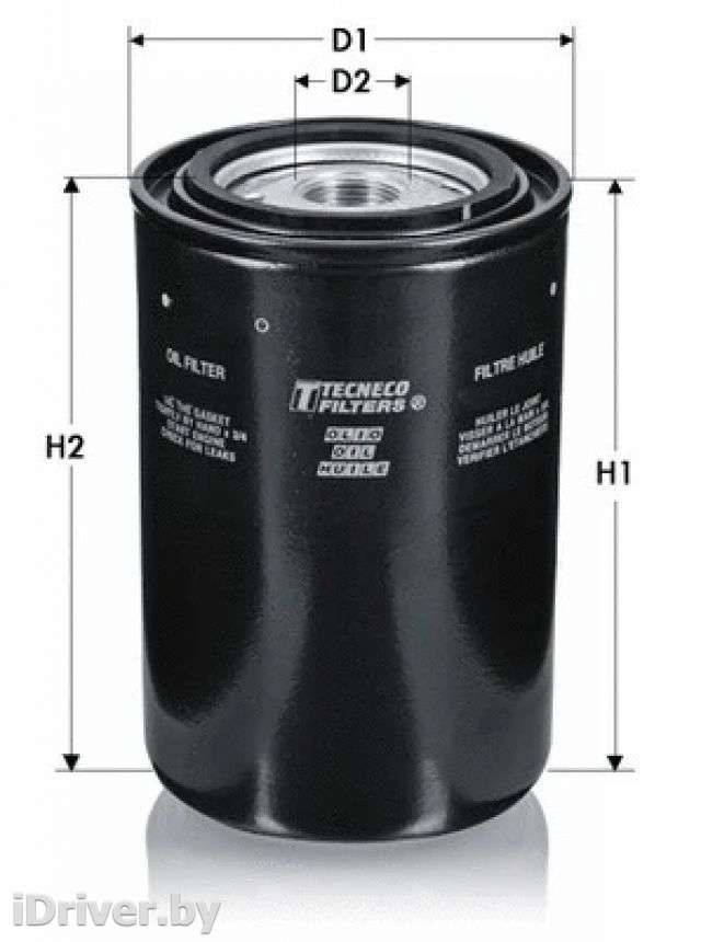 Фильтр масляный Peugeot Boxer 3 2000г. ol102671 tecneco-filters - Фото 1