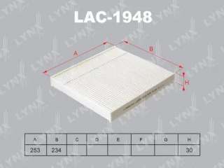 lac1948 lynxauto Фильтр салона Audi A3 8V Арт 72227824, вид 1