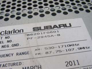 Магнитола Subaru Impreza 5 2009г. 86201FG601 Subaru - Фото 10