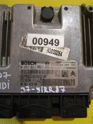 Блок управления двигателем Peugeot 307 2005г. EDC16C34,0281011803,9656161980 - Фото 2