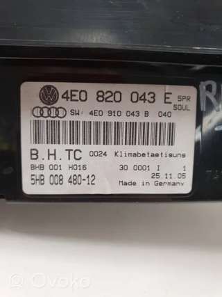 4e0820043e, 4e0910043b , artRQO1765 Блок управления печки/климат-контроля Audi A8 D3 (S8) Арт RQO1765