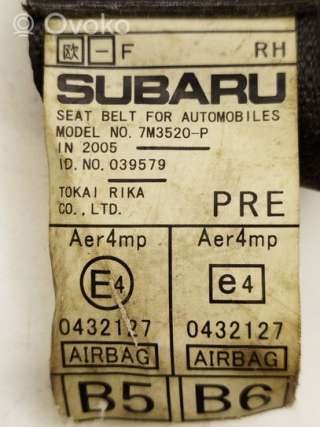 Ремень безопасности Subaru Legacy 4 2005г. 7m3520p, 0432127, g087917 , artFID2064 - Фото 5