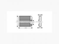 Радиатор отопителя (печки) Volvo S40 1 2000г. 30824478, 30850697, MR460150, MR460151, MR568711 - Фото 2