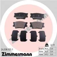 243381551 zimmermann Тормозные колодки задние к Toyota Rav 4 3 Арт 72175006