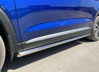  Защитные дуги к Hyundai Tucson 1 (боковые подножки из нержавейки) Арт 75168506
