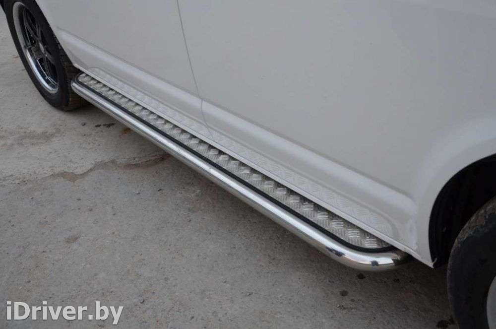 Защитные дуги площадки с накладным алюминиевым листом Mercedes Sprinter W906 2003г.   - Фото 4