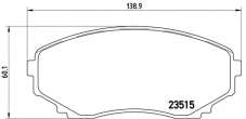 p49028 brembo Тормозные колодки комплект к Mazda MPV 2 Арт 72200775