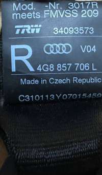 Ремень безопасности передний правый Audi A6 C7 (S6,RS6) 2013г. 4G8857706L - Фото 6