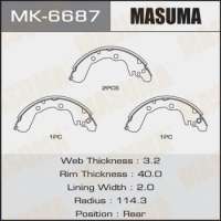 mk6687 masuma Тормозные колодки комплект Mitsubishi Space Runner 1 Арт 72230276, вид 1