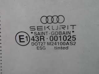 Стекло двери задней левой Audi A8 D2 (S8) 2000г. 4D0837571A - Фото 3
