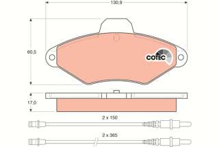 gdb1101 trw Тормозные колодки комплект к Citroen Xantia  Арт 73673506