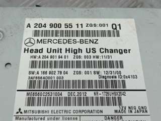 Магнитола Mercedes GLK X204 2013г. 2049005511, - Фото 2