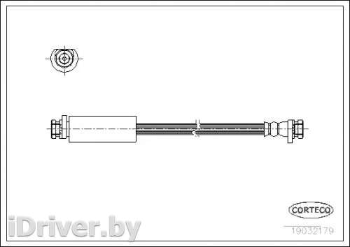 Шланг тормозной Rover 216 2000г. 19032179 corteco - Фото 1