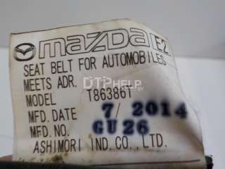 Ремень безопасности Mazda 3 BM 2014г. BHR157740B - Фото 6