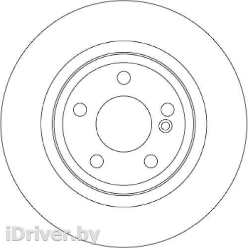 Диск тормозной задний Mercedes B W246 2011г. df6634 trw - Фото 1